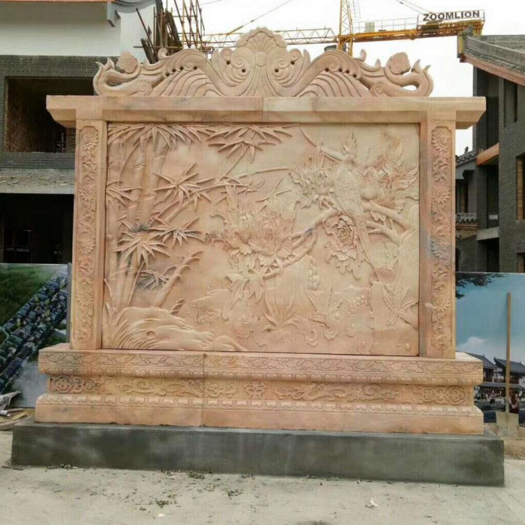 石雕大理石浮雕壁画园林景观墙壁壁画造型规格可定制