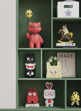 厅桌面摆件奶电视柜F98M5JJ9玄关创意简油约客酒柜网红风装饰品简