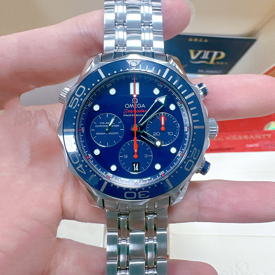 一口价98新OMEGA欧米茄公价4.4万海马300腕表机械表男士手表44mm