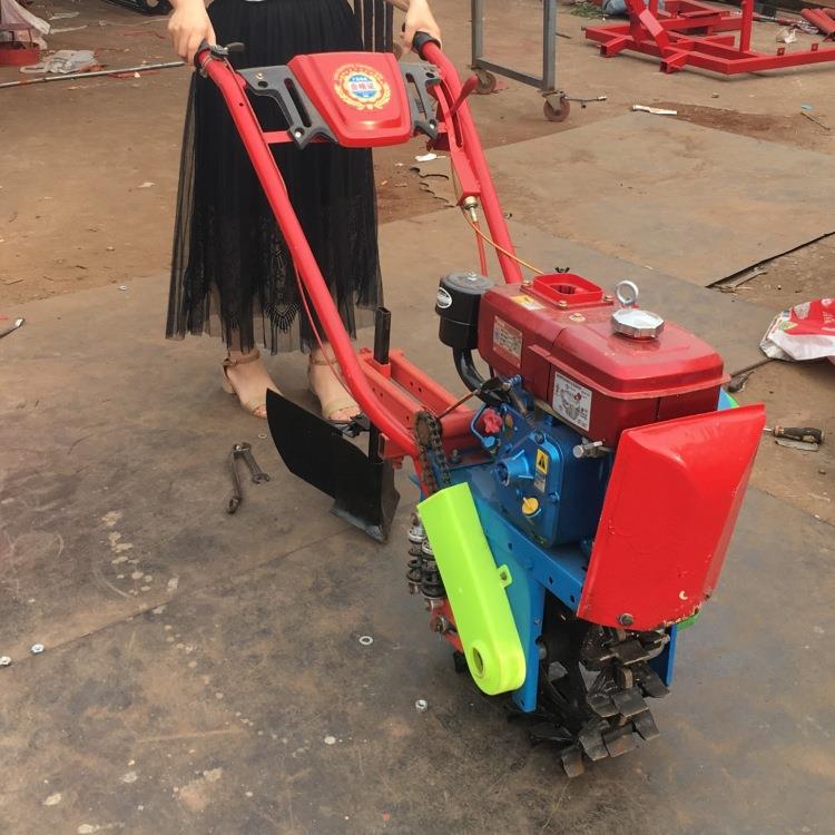 趟地机链轨式微耕机独轮犁地机气死驴扣半犁耘地开沟机施肥松土机
