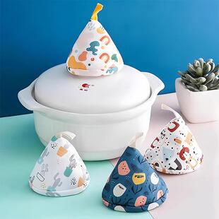 Japanese-style cute triangular anti-scald pot lid hat, kitch