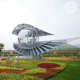 大型地标广场雕塑公园景区美陈装 饰摆件户外广场镜面不锈钢雕塑