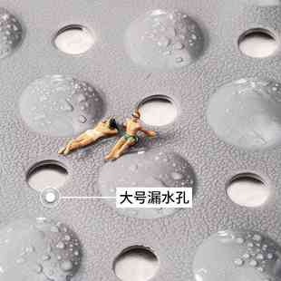40cm防滑垫长条PVC浴缸垫家用吸盘漏孔浴室防滑垫防摔跤垫子 100