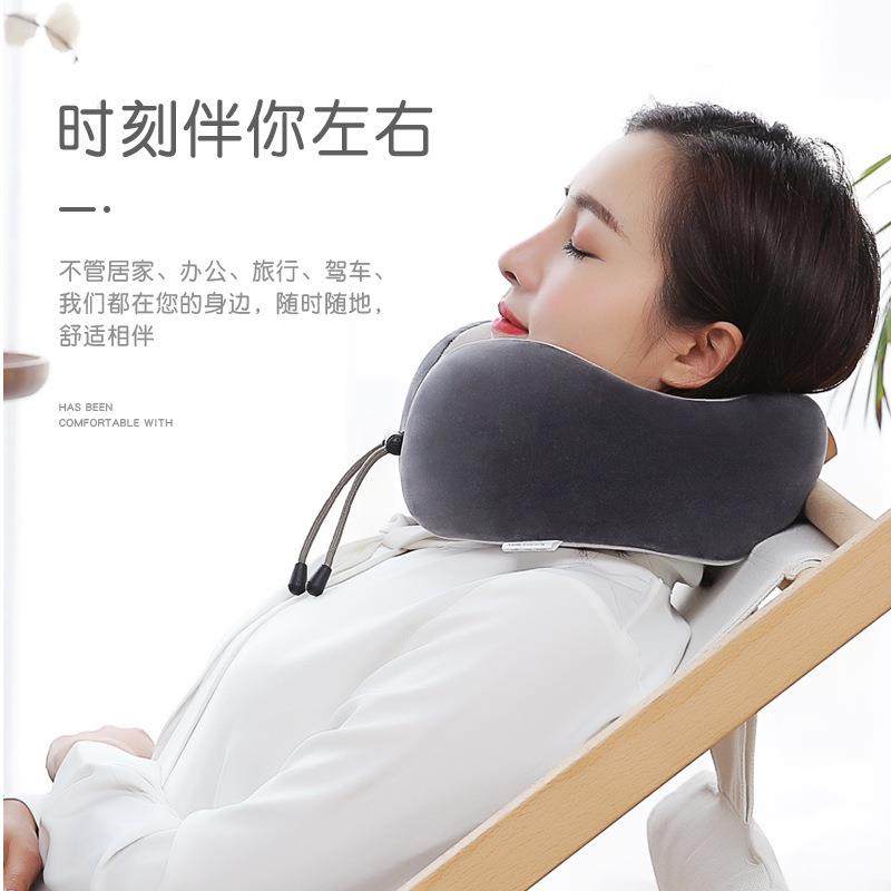 新款直销颈椎usb按摩枕U型枕热敷车载家用颈部按摩仪办公室肩颈电