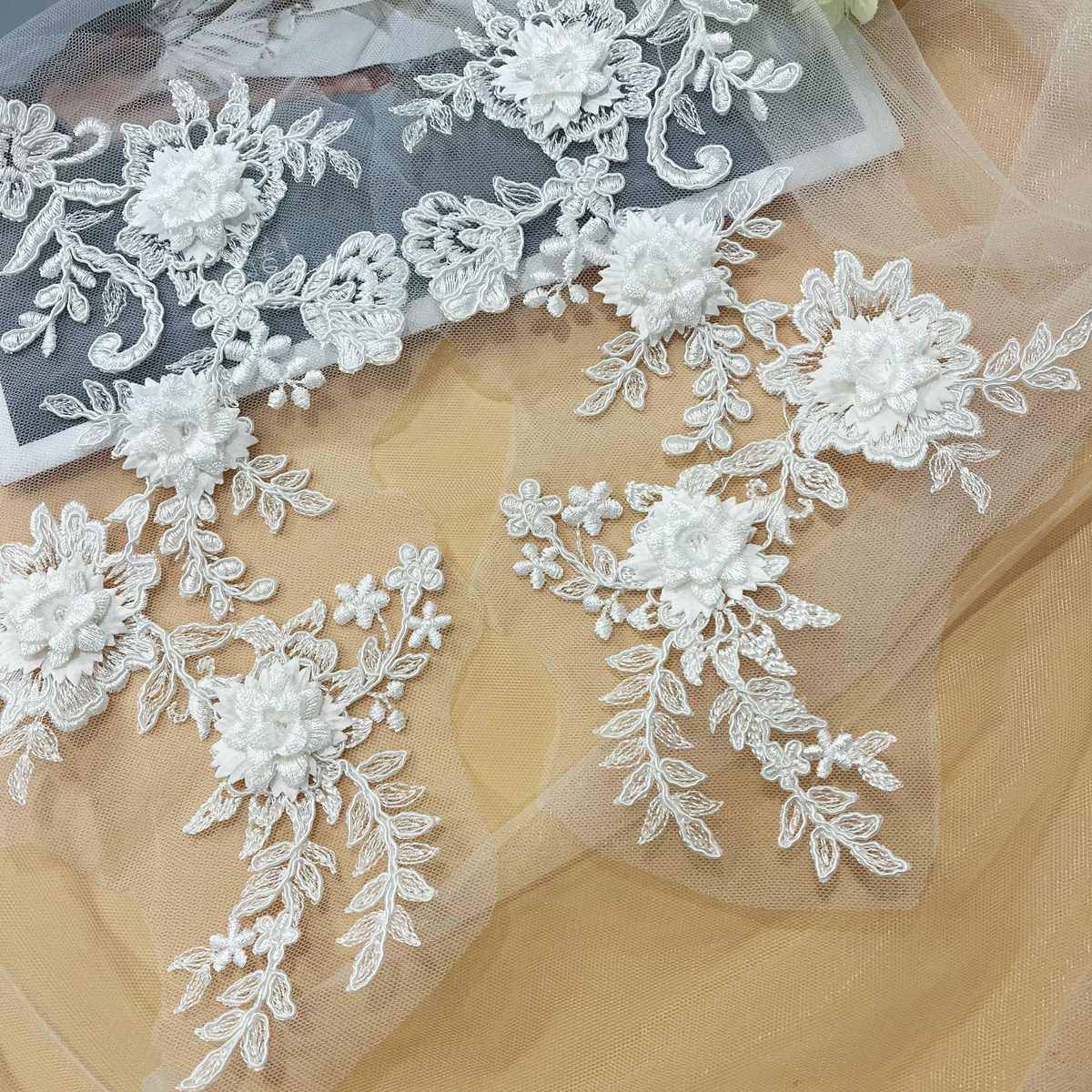 新蕾丝立体花朵DIY手工装饰服装辅料婚纱礼服衣帽贴花DIY补丁,居家布艺,花边,淘宝优惠券,粉丝福利购,淘宝优惠卷