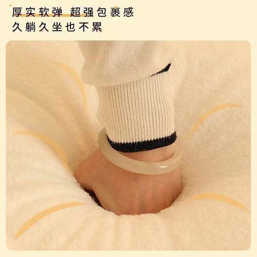 奶油旋转人南USQ椅手榻米客厅休闲椅单人沙发可躺可睡卧瓜室懒双