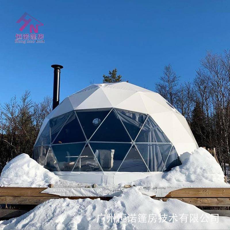 广州工厂户外特色民宿6米直径星空帐篷酒店帐篷球形篷房Dometent