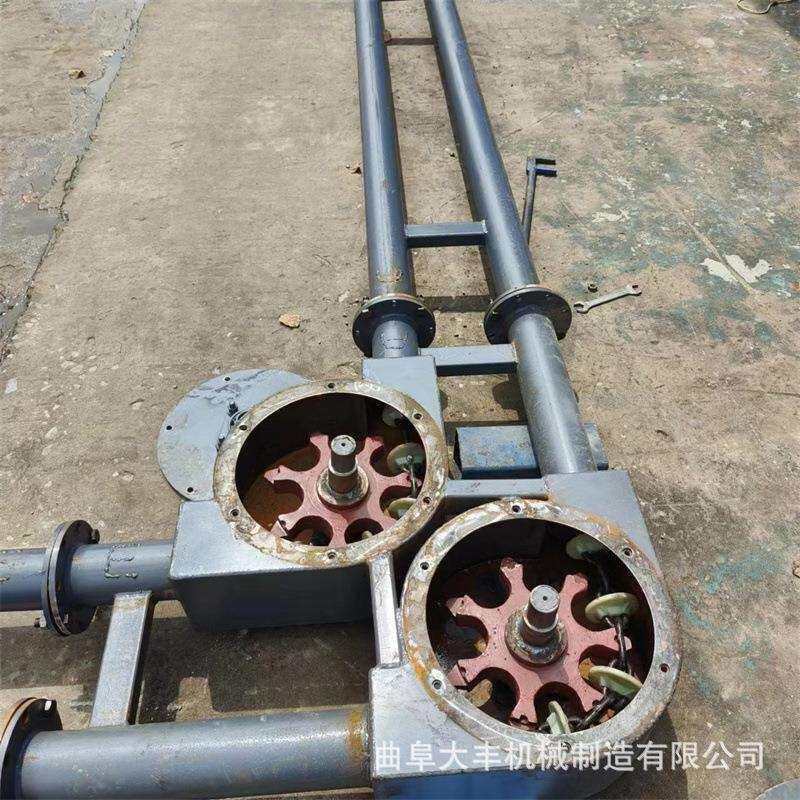 碳粉管链提升机Z型直角转弯管链输送机耐磨盘片管链上料机