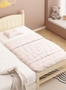 实木儿婴拼接床WSO加宽加粗松木儿护栏宝童宝单男孩人女孩床边大