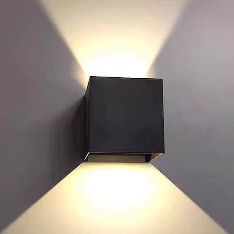 楼梯间门口墙上装饰简约现代走廊过道壁灯极简led可调户外防水灯