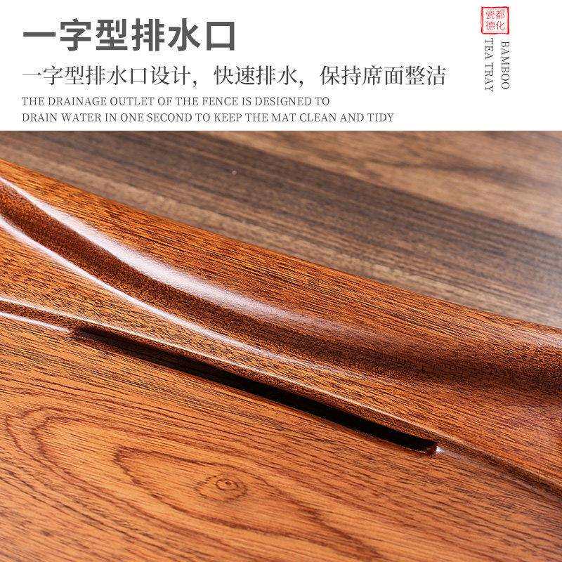 实茶盘天然整块花木木茶台5202新款平步青云客厅办公茶梨具盘大小