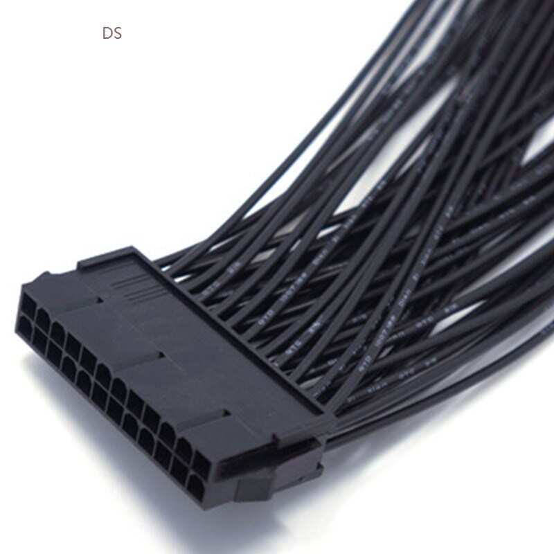 NEW ATX 24Pin 1 to 2 Port Power Supply Extension Cable PSU