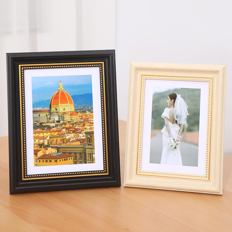 欧式古典相框摆台6寸7寸8寸简约A4婚纱影楼照片挂墙组合相框