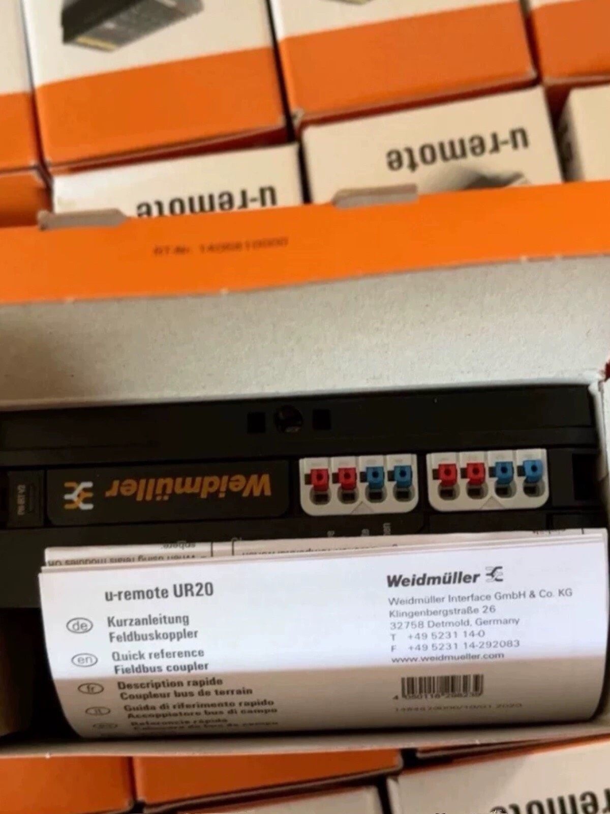 全新魏德米勒模块UR20-FBC-PN-IRT-V2 256