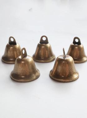 3.8cm古青铜加厚开口铃铛寺庙diy风铃挂件饰品配件复古喇叭钟铃铛