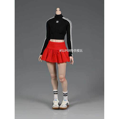 1/6比例女兵人偶素体百褶裙12寸可动服装模型配件worldbox at201