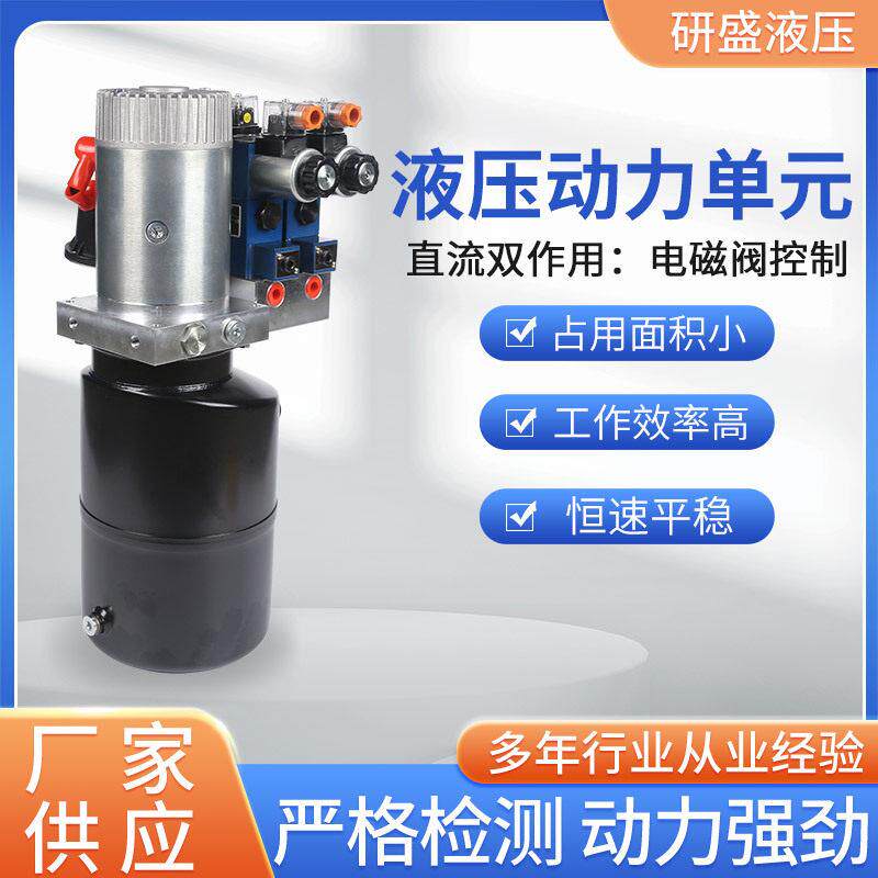 登车桥举升小微型动力元直流双作用电磁阀控制系统液压动力泵站