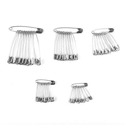 Stainless Steel Safety Pins DIY Rustproof Buckle Pin Metal B