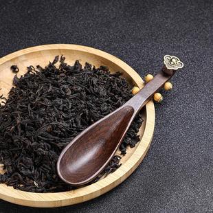 茶道零配茶匙取茶器茶叶勺子茶则黑檀木琵琶茶勺茶铲量勺茶艺家用