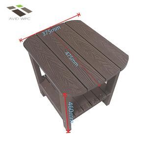 427形承接户外庭阳院台塑木子双层方小椅茶几