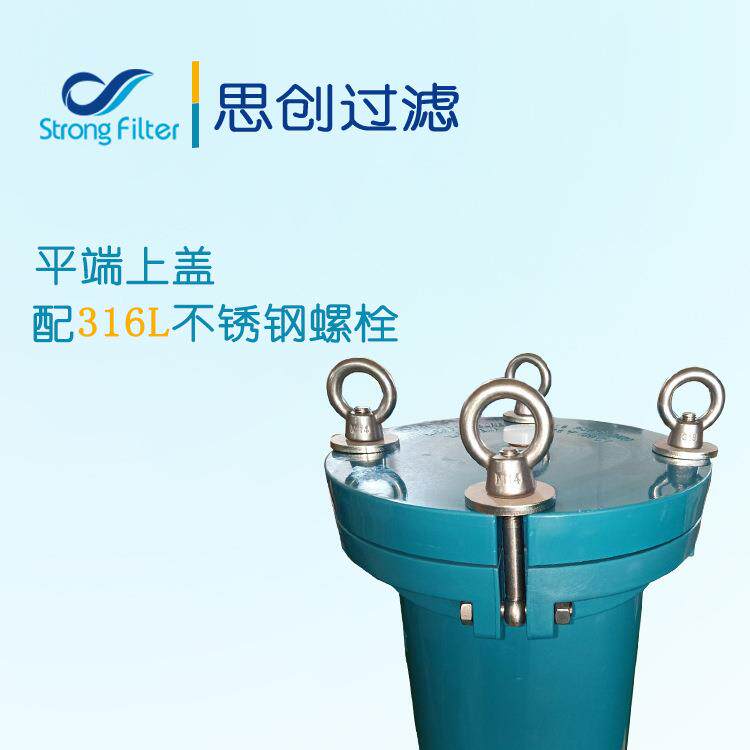 厂家直供塑料单袋式过滤器耐腐蚀一体成型化工袋式过滤