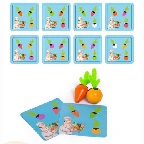Montessori toy set wooden toys baby pull carrot shape toys