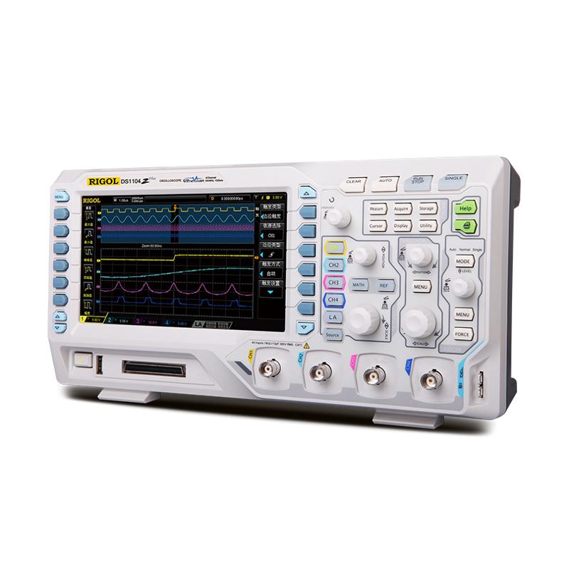 普源DS1104Z plus数字示波器100M带宽四通道+逻分1074荧光RPL1116