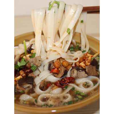 湖南米粉湘西干米粉粗粉纯大米手工宽粉扁粉常德桂林米粉细粉5斤