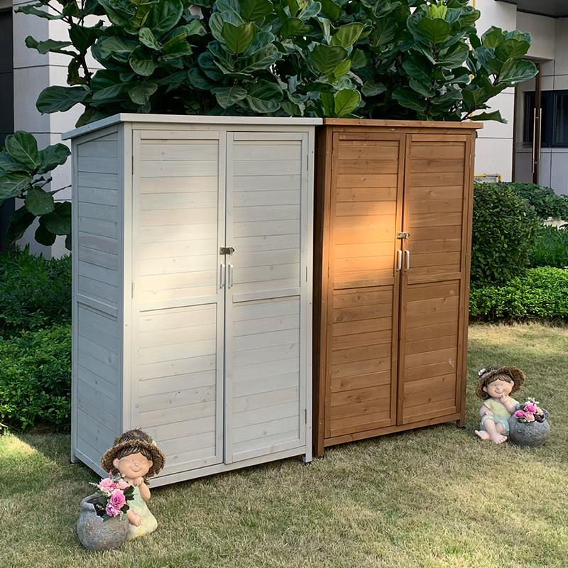 户外收纳柜防水防晒庭院工具房花园院子幼儿园防雨杂物工具收纳柜