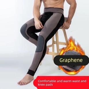 冬款 棉裤 加绒加厚宽松打底裤 新款 绒裤 保暖裤 高腰护腰护膝毛裤 男士