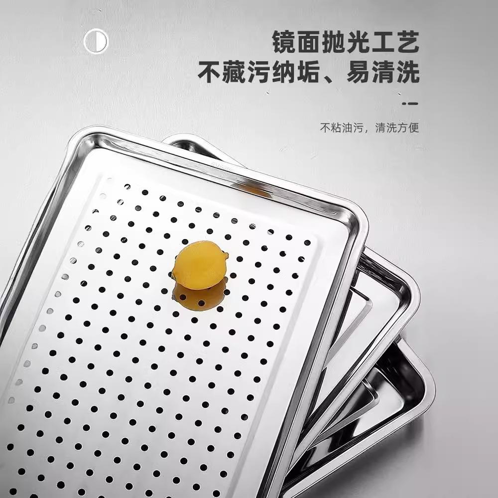 长方形不锈钢蒸饭车蒸饭餐用托盘