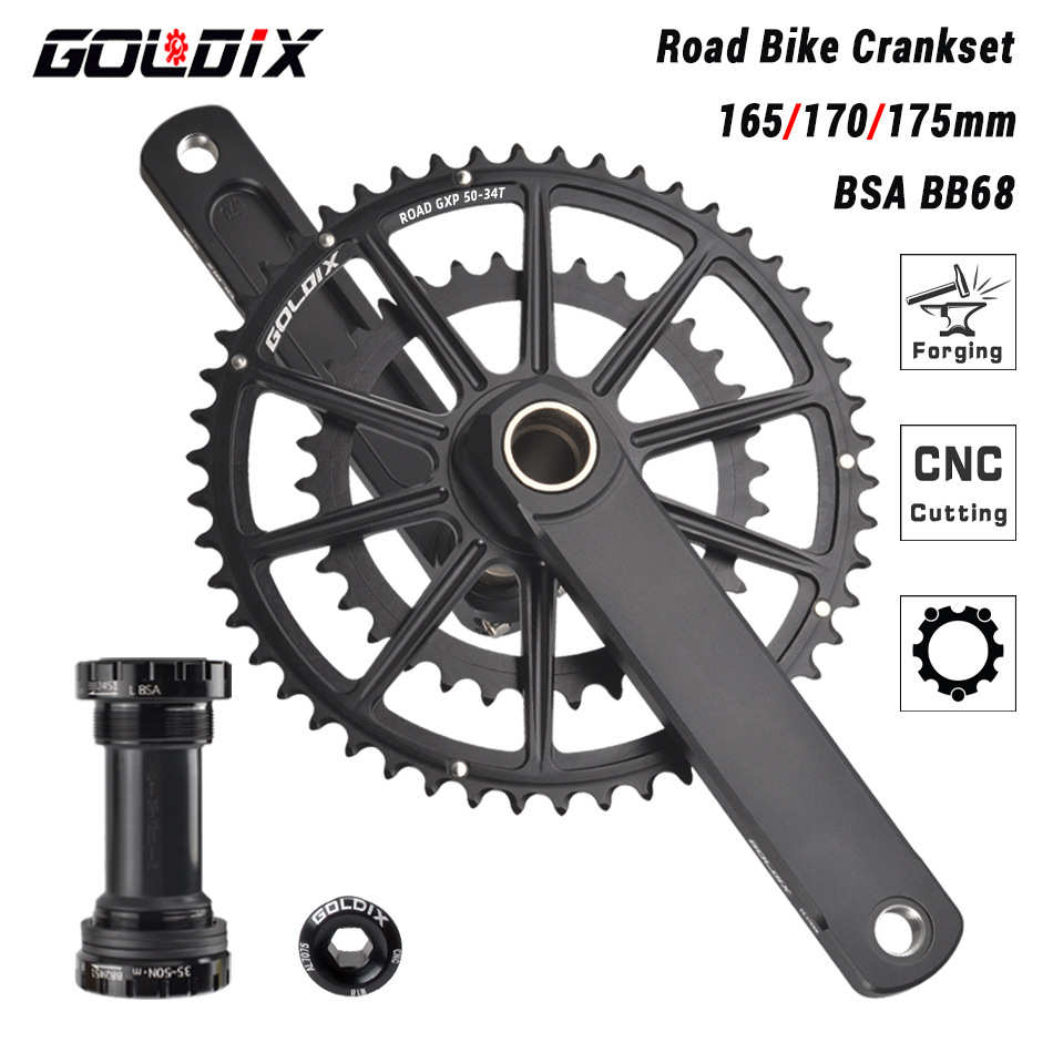 GOLDIX 公路自行车GXP曲柄牙盘 20/22速50-34T/53-39T一体双盘