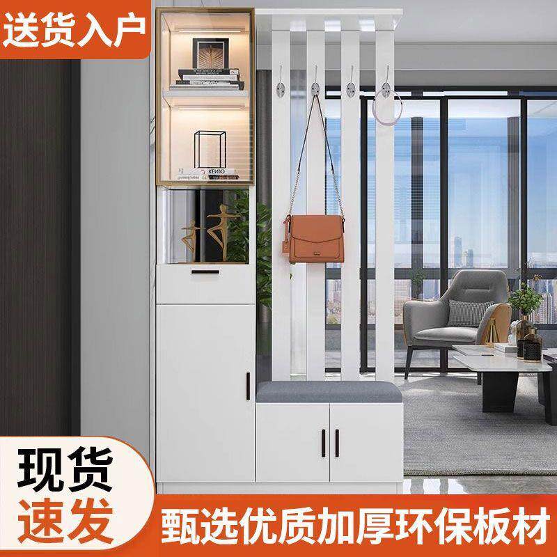 玄关鞋柜隔断柜代一酒柜屏风柜进392门北欧简体约现入户客厅轻奢