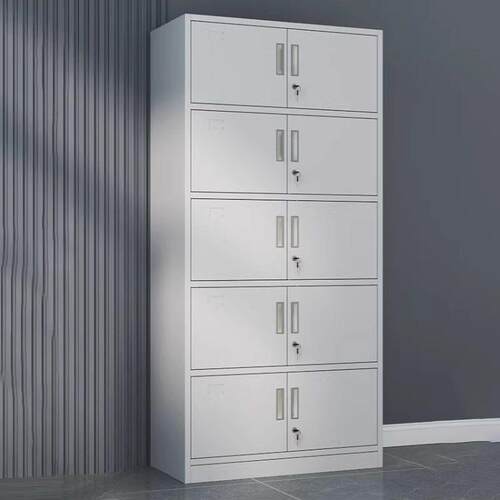 办公室铁皮文件柜会计财务收纳柜通五节储存柜资料档案柜带锁柜子