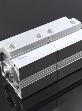 宝诚薄型倍力气缸sdat32x5x0增压缸多位置双行程两级气动大推力