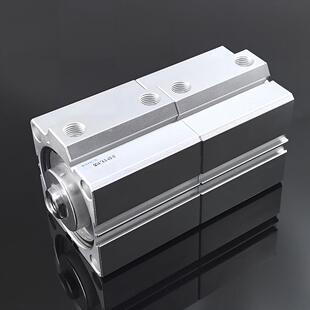 宝诚薄型倍力气缸sdat32x5x0增压缸多位置双行程两级气动大推力