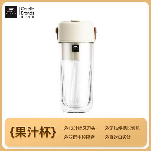 高档宁小型可携榨汁机双层玻璃料榨汁杯电动可碎冰式康理榨果汁机