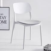 咖啡店椅子白色洽谈餐椅学生学习凳子家用靠背椅饭厅现代简约北欧