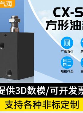 CHTB薄型液压方油缸CX-SD32X10X20X30X40X50X60X70 JOB ISD内牙