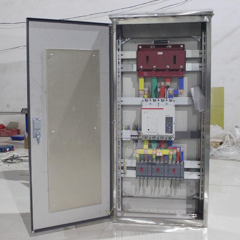 300kw 光伏并网箱 汇流箱 单门 三汇一并网箱防孤岛配电箱