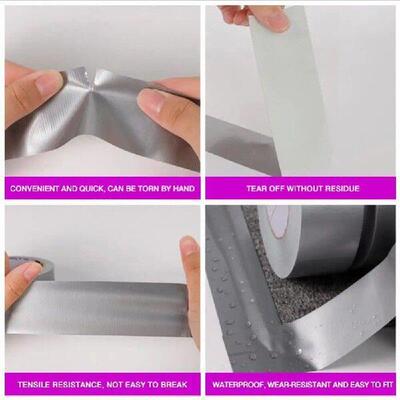 Super Sticky Cloth Duct Tape Silver Gray Waterproof Repair