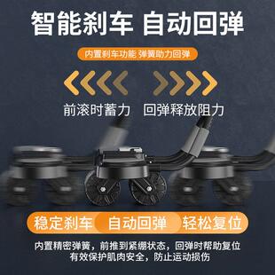 Automatic rebound timing abdominal muscle wheel