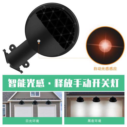 led庭院灯户外光感防水室外壁灯50W120W墙灯花园别墅庭院照明路灯