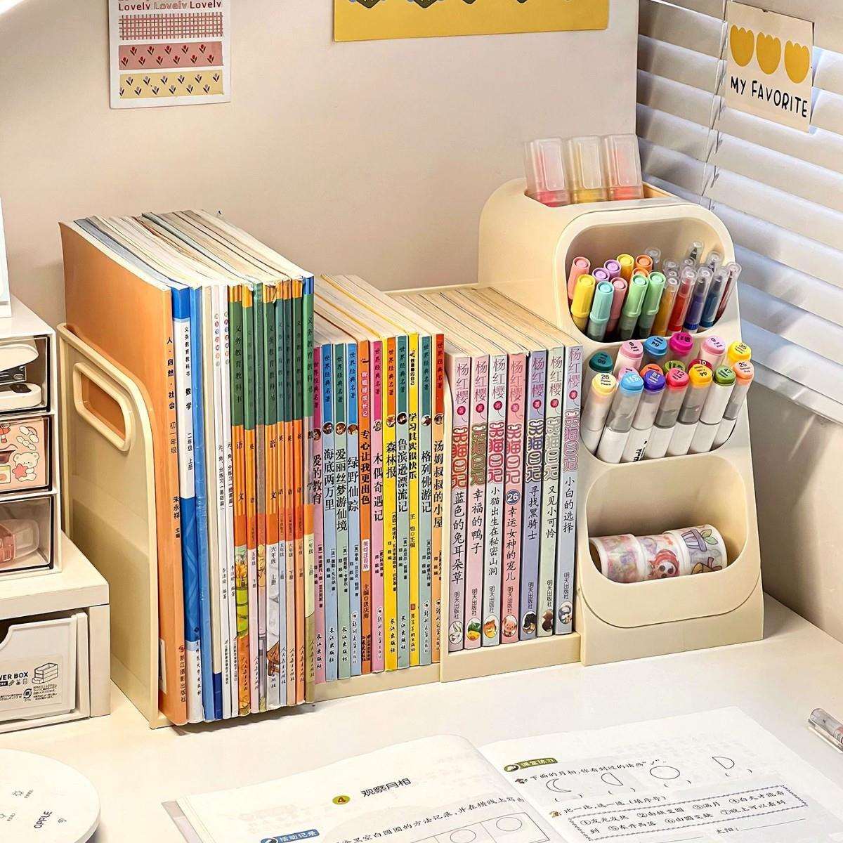面收纳大号抽屉式学生办公室书桌置文具大容盒量物桌架多功能笔筒