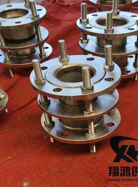 304不锈钢传力接头 VSSJAF-c2f型双法兰伸缩接头 松套限位伸缩节