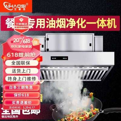 餐饮艾净化器饭店商用油烟厨房低空排放烟油烟机豪一体机新款净化