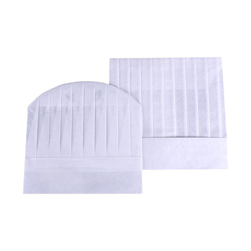 一次性无纺布厨师高帽男款厨房大厨工作帽蛋糕店烘焙西餐主厨帽子