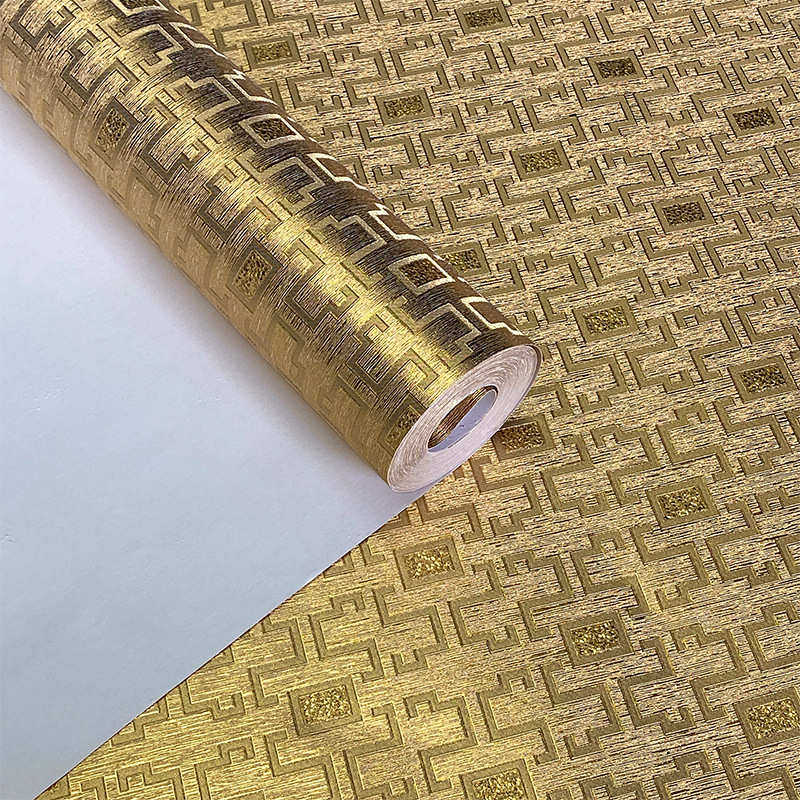 中式3D金色银色回纹防水壁纸客厅餐厅饭店KTV吊顶背景PVC墙纸,家装主材,自贴墙纸/自粘墙纸,淘宝优惠券,粉丝福利购,淘宝优惠卷