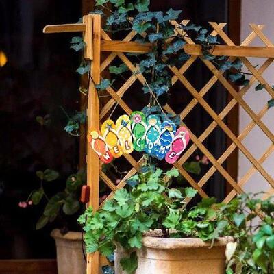 Rustic Wood Summer Door Wall Decor Beach Decorations