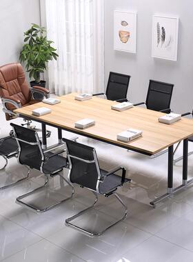 训会议长条办LZLT-005公桌职员电桌会客洽谈阅览培长桌班脑台桌展